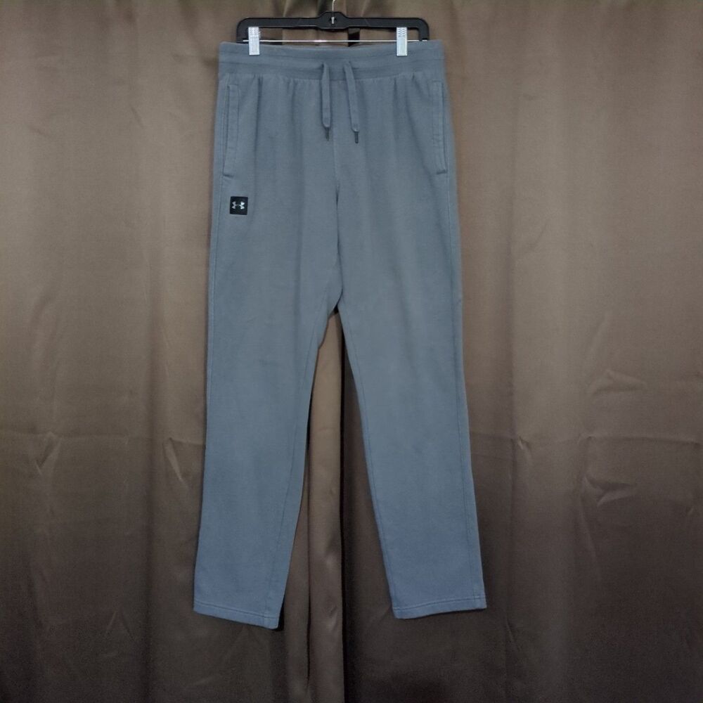 Under Armour Tapered Fitted Athletic Pants Mens Large Gray Athleisure